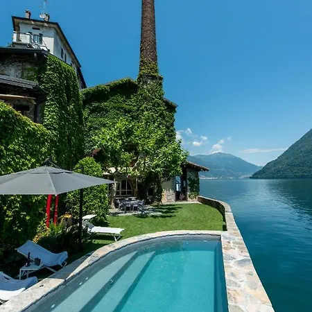 Villa La Filanda -pieds Dans L'eau On Como-